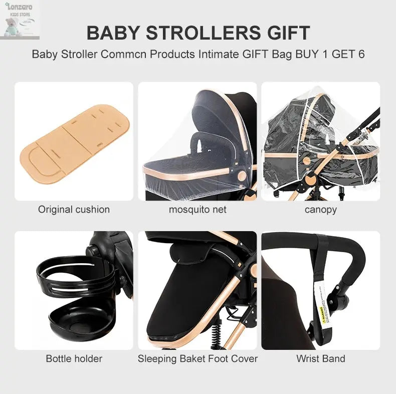 Lightweight Kinderwagen 3-IN-1 Luxury - Lonzaro Kids