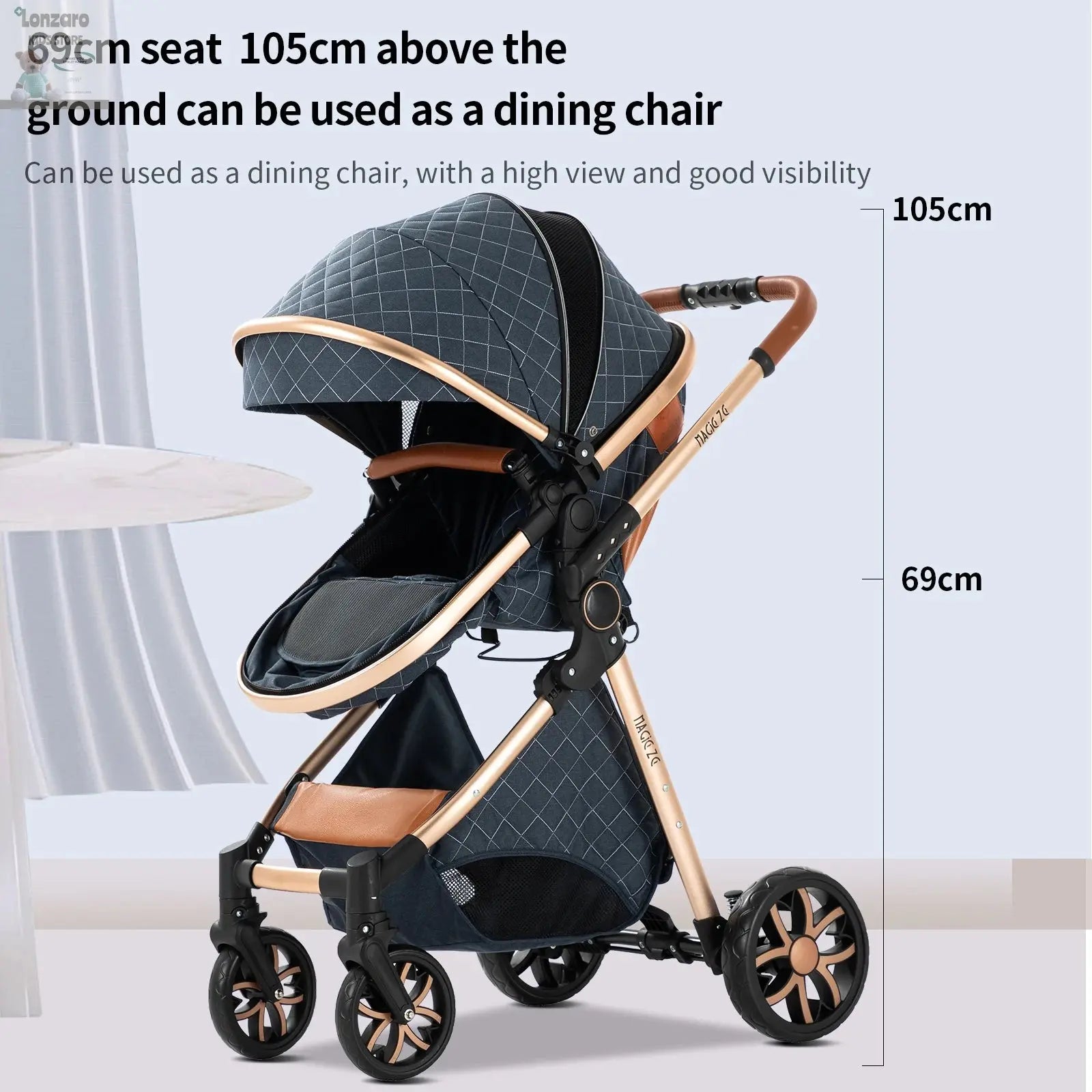 Lightweight Kinderwagen 3-IN-1 Luxury - Lonzaro Kids