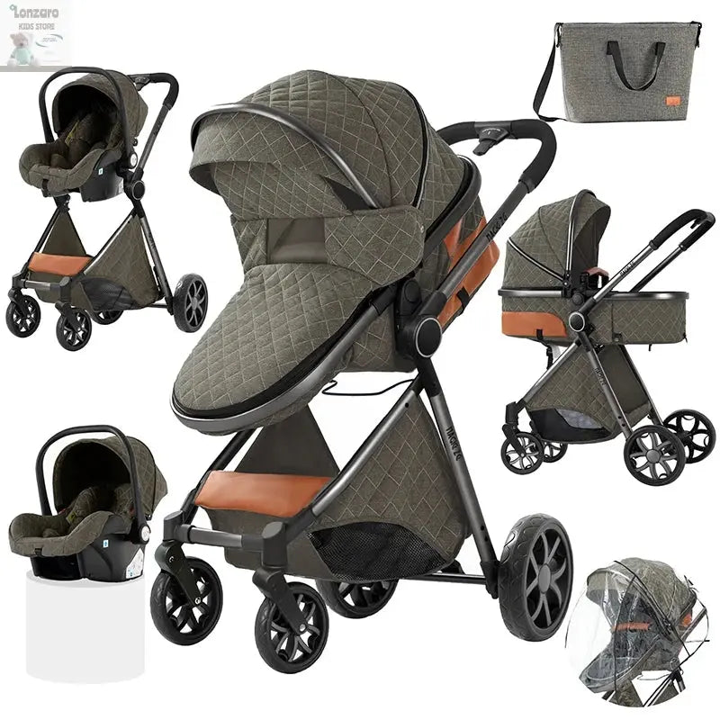 Lightweight Kinderwagen 3-IN-1 Luxury - Lonzaro Kids