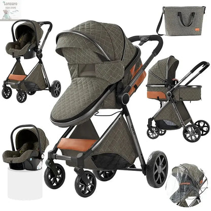 Lightweight Kinderwagen 3-IN-1 Luxury - Lonzaro Kids