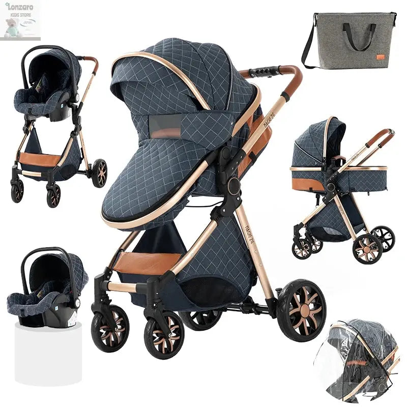 Lightweight Kinderwagen 3-IN-1 Luxury - Lonzaro Kids