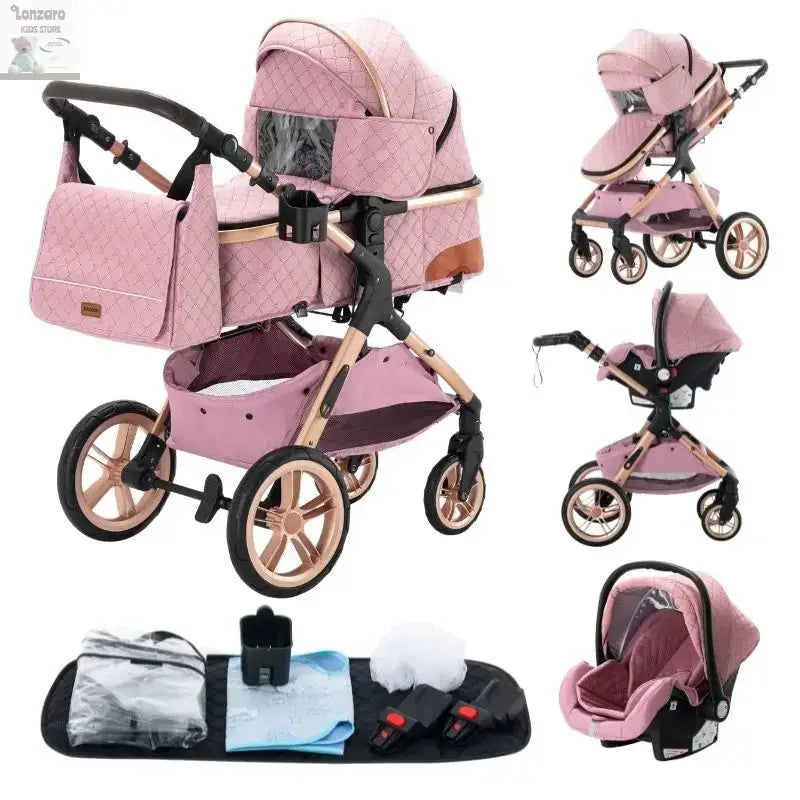 Luxueuze 3-in-1 Babywagen - Lonzaro Kids