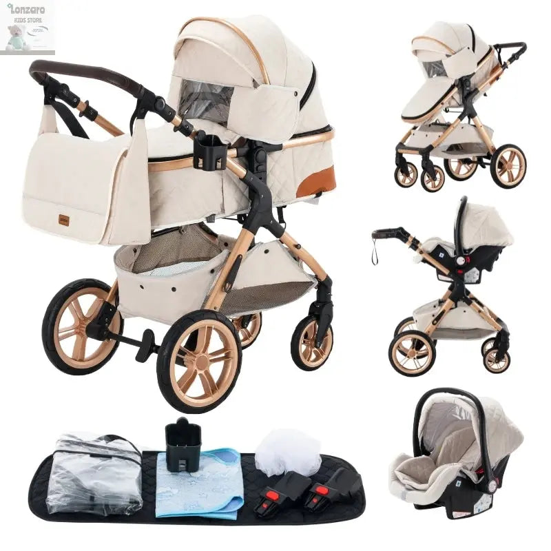 Luxueuze 3-in-1 Babywagen - Lonzaro Kids