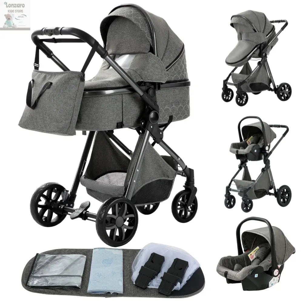 Luxueuze 3-in-1 Babywagen - Lonzaro Kids