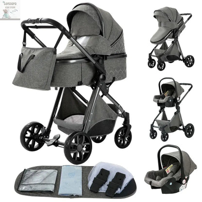 Luxueuze 3-in-1 Babywagen - Lonzaro Kids