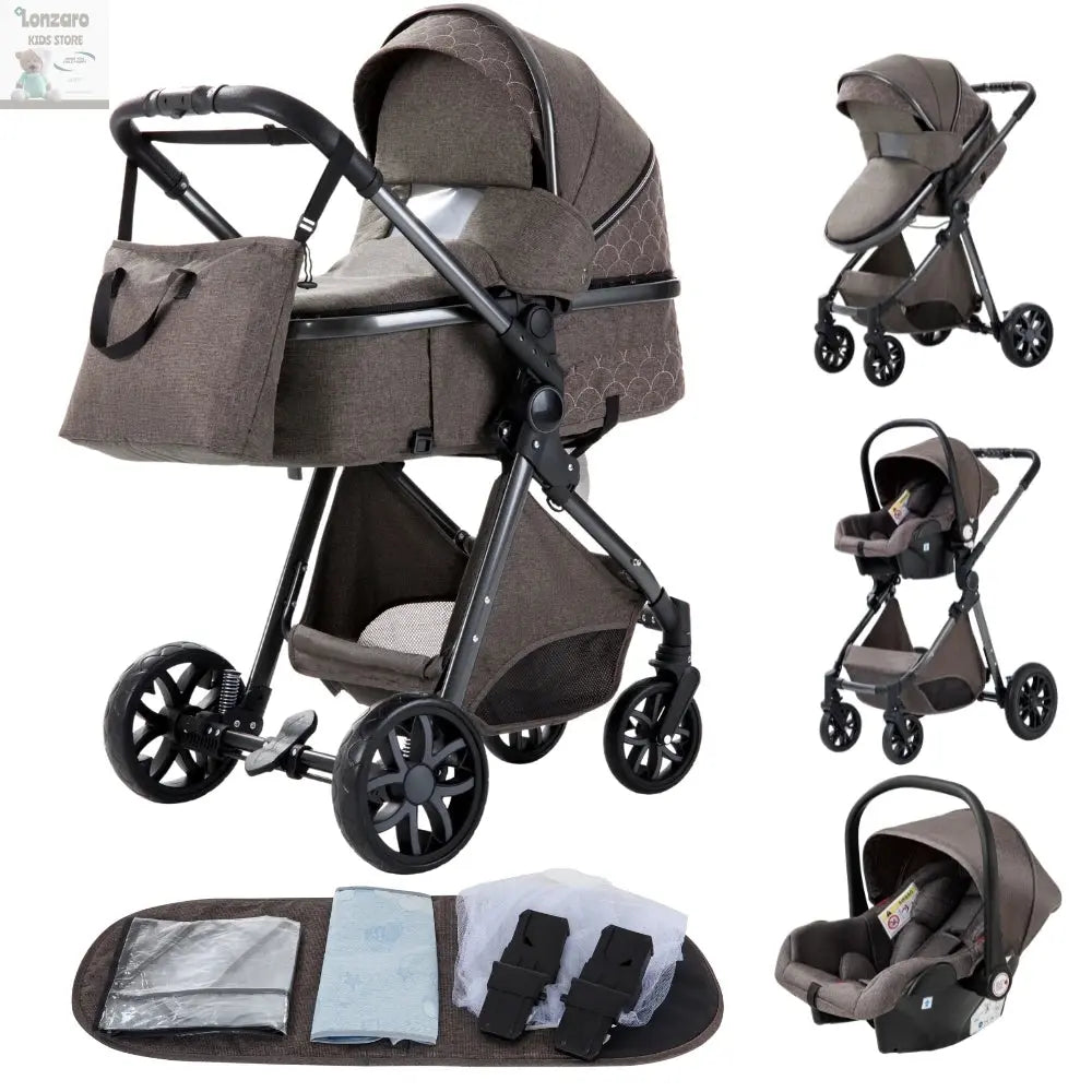 Luxueuze 3-in-1 Babywagen - Lonzaro Kids