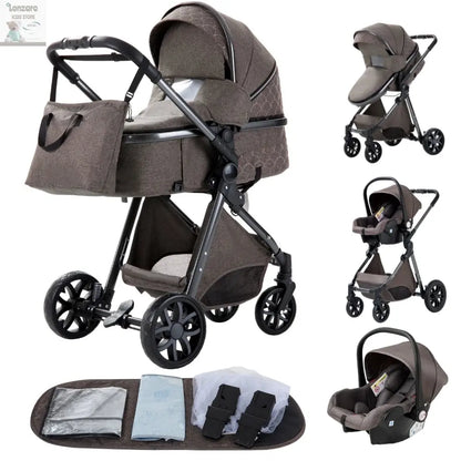 Luxueuze 3-in-1 Babywagen - Lonzaro Kids