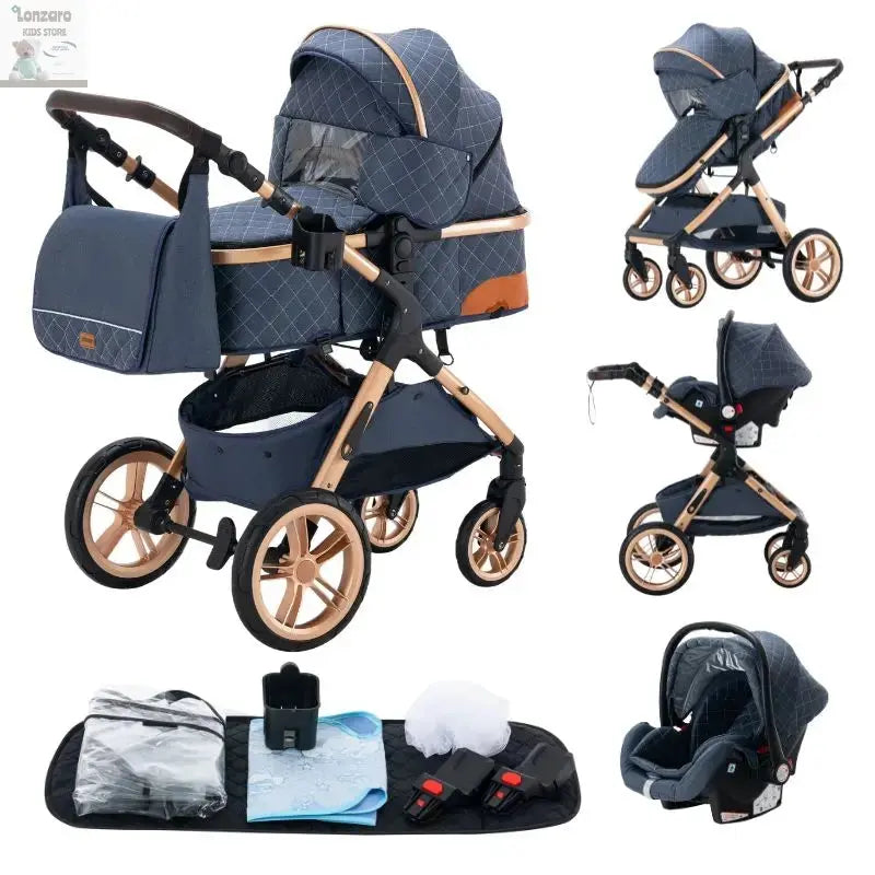Luxueuze 3-in-1 Babywagen - Lonzaro Kids