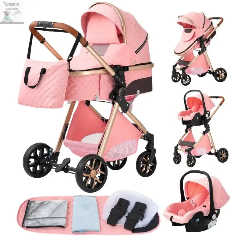 Luxueuze 3-in-1 Babywagen - Lonzaro Kids