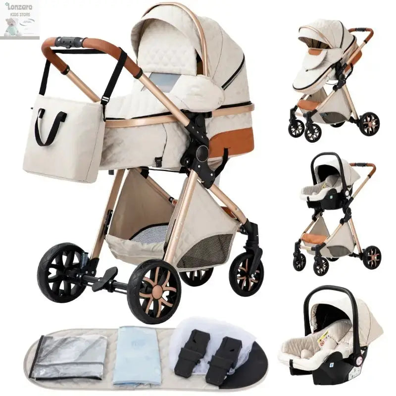 Luxueuze 3-in-1 Babywagen - Lonzaro Kids