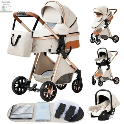 Luxueuze 3-in-1 Babywagen - Lonzaro Kids