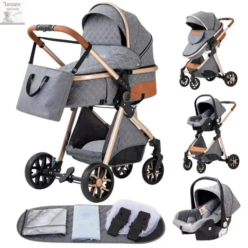 Luxueuze 3-in-1 Babywagen - Lonzaro Kids