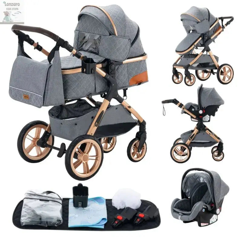 Luxueuze 3-in-1 Babywagen - Lonzaro Kids