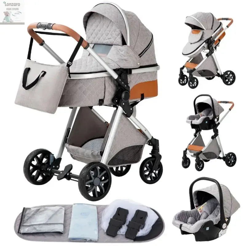 Luxueuze 3-in-1 Babywagen - Lonzaro Kids