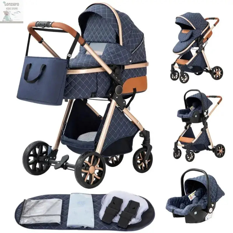 Luxueuze 3-in-1 Babywagen - Lonzaro Kids
