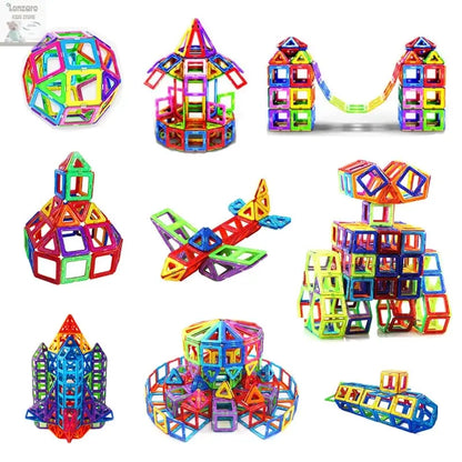 Magnetic Building Blocks Big Size and Mini Size DIY Magnets Toys for Kids Designer Construction Set Gifts for Children Toys Lonzaro Kids