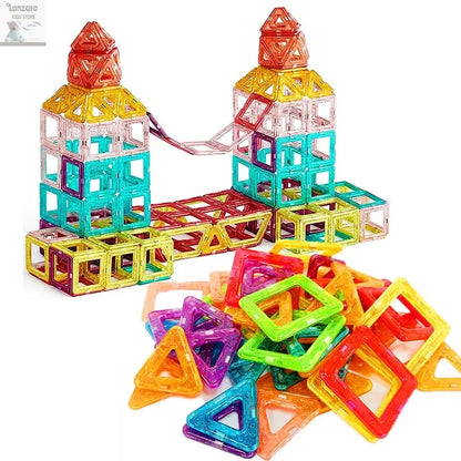 Magnetic Building Blocks Big Size and Mini Size DIY Magnets Toys for Kids Designer Construction Set Gifts for Children Toys Lonzaro Kids