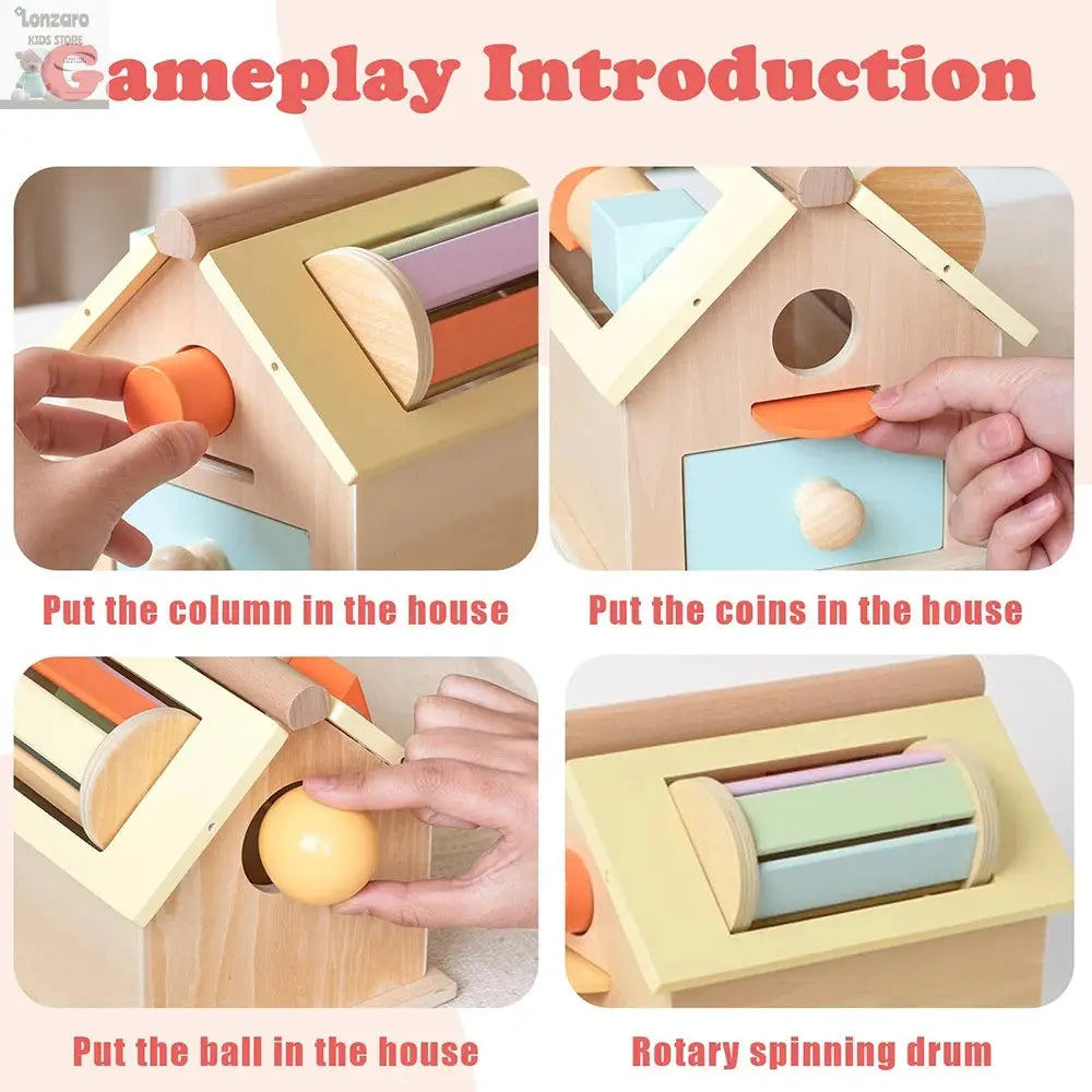 Montessori 5-in-1 Speelgoeddoos voor Peuters - Lonzaro Kids