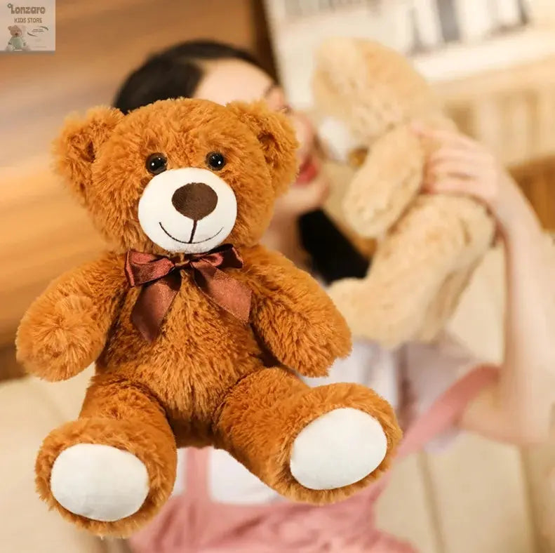 New Hot Christmas Bear Lovely Teddy Bear Plush Toys Stuffed Cute Bear Doll Boys&Girls Valentine's Gift Kids Baby Christmas Gift Lonzaro Kids