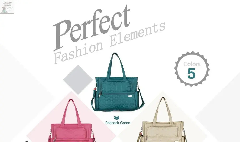 Nylon Multifunctionele Luiertas voor Mama's en Baby's - Lonzaro Kids