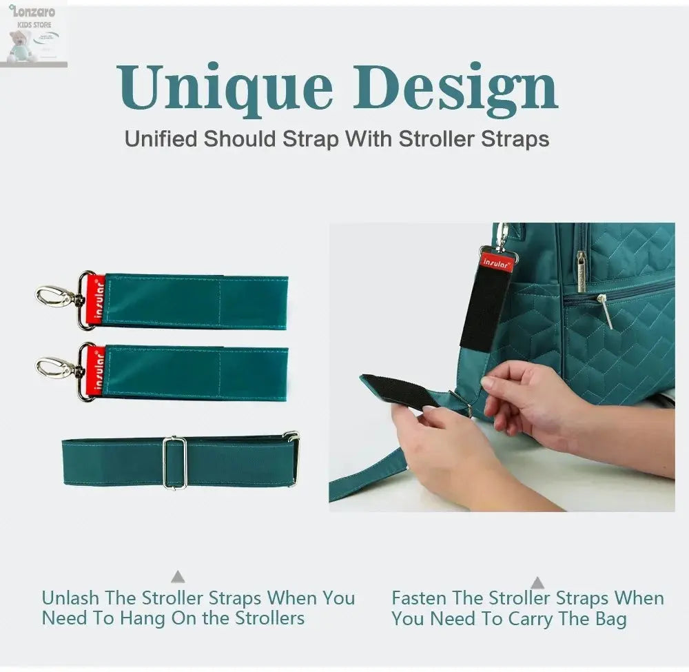 Nylon Multifunctionele Luiertas voor Mama's en Baby's - Lonzaro Kids