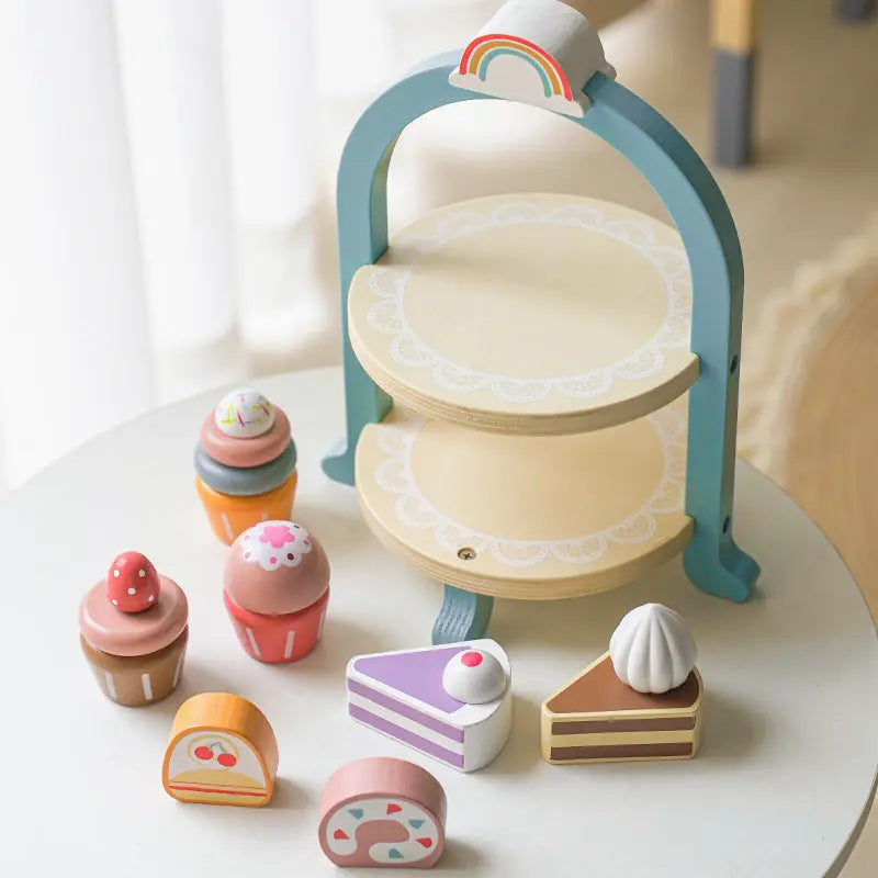 Koninklijke Theetijd Speelset - Houten Keuken Speelgoed - Lonzaro Kids