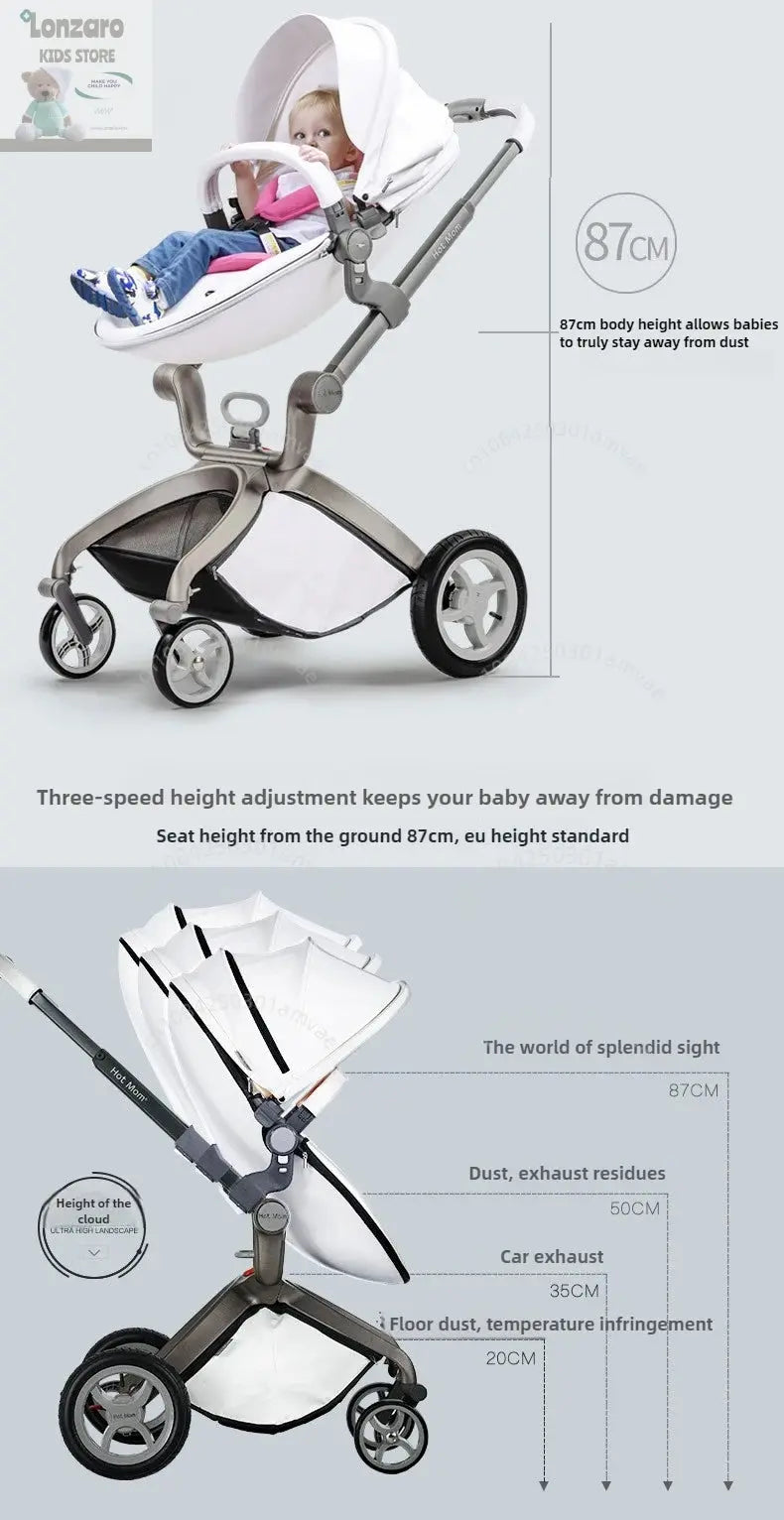 Opvouwbare Lichtgewicht Kinderwagen - Lonzaro Kids