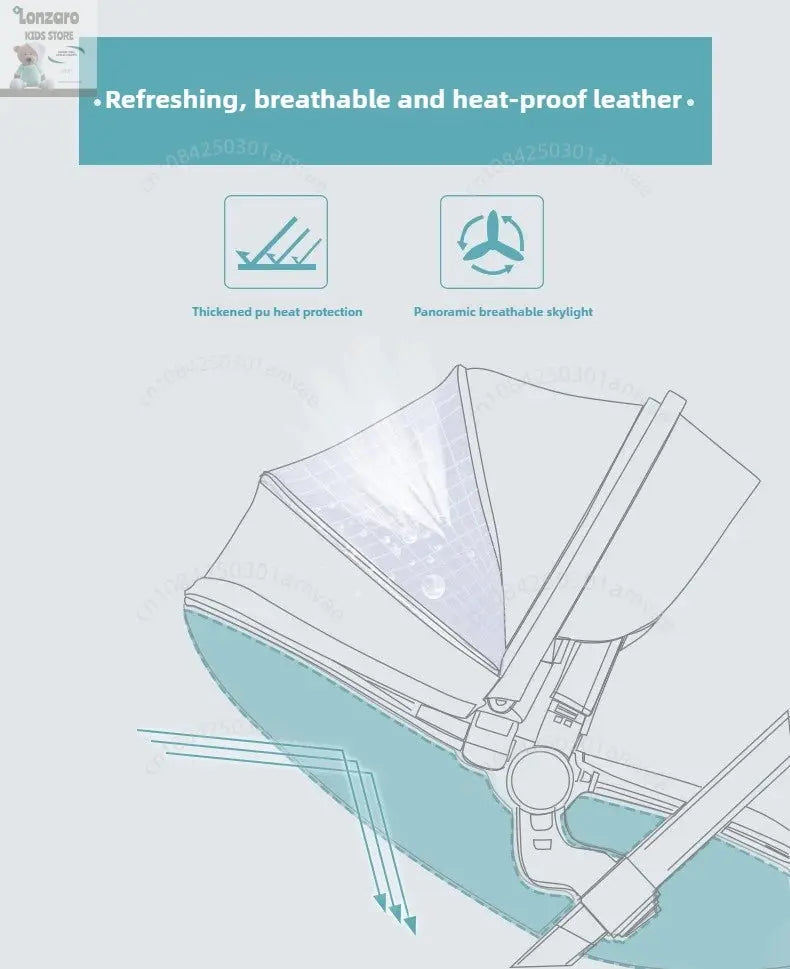 Opvouwbare Lichtgewicht Kinderwagen - Lonzaro Kids