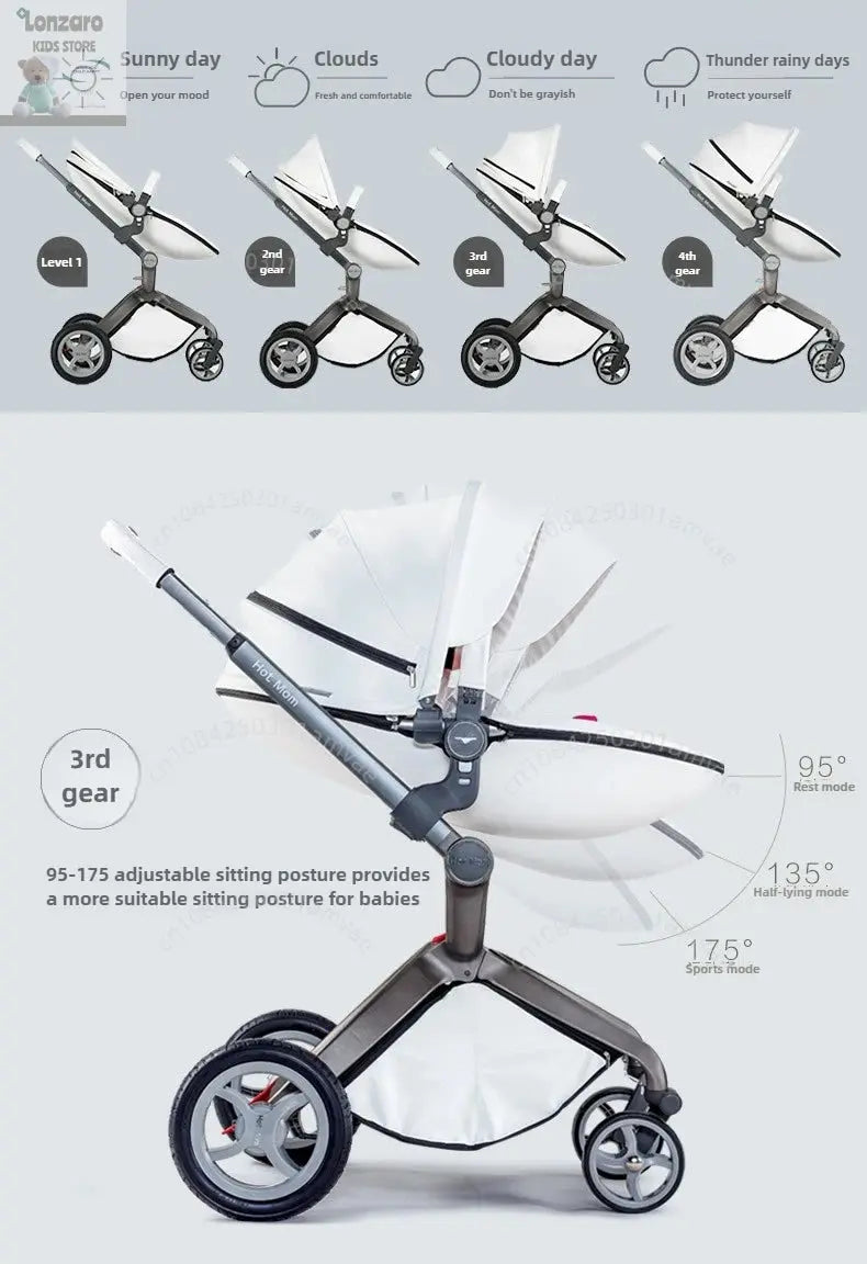 Opvouwbare Lichtgewicht Kinderwagen - Lonzaro Kids