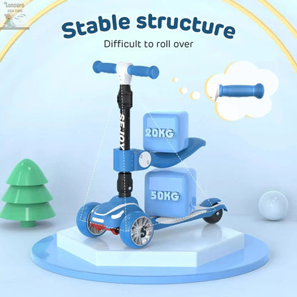 Peuters Scooter Vouwbare Driewieler voor Peuters - Lonzaro Kids
