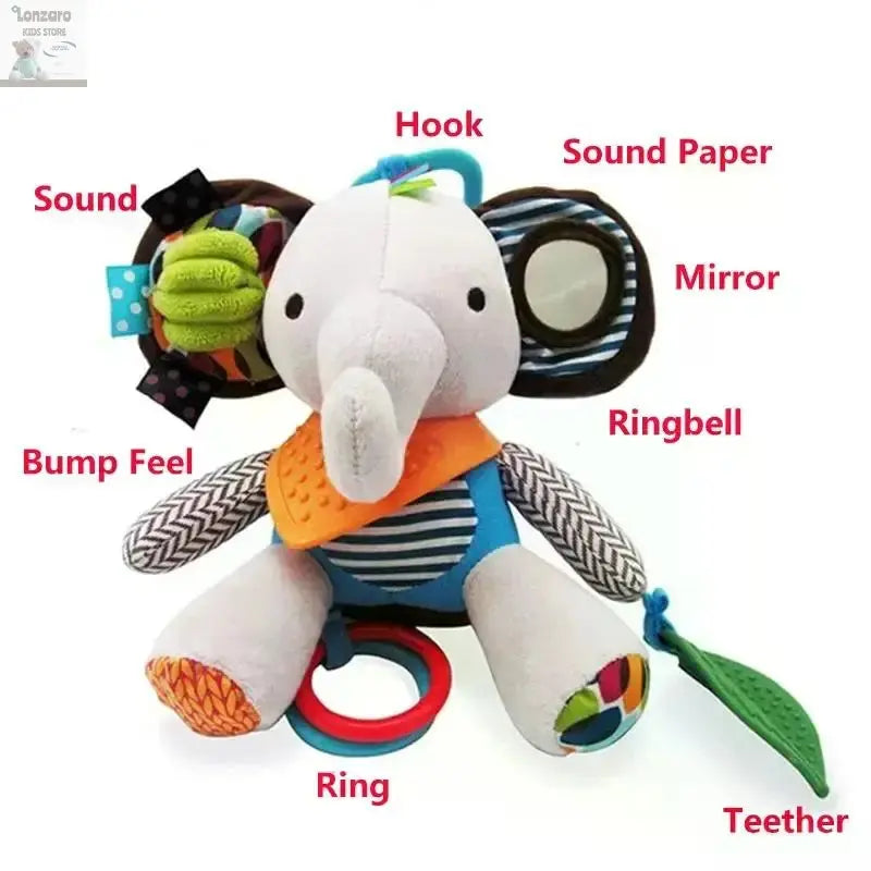 Pluch Speelgoed Hangdier voor Baby's Lonzaro Kids