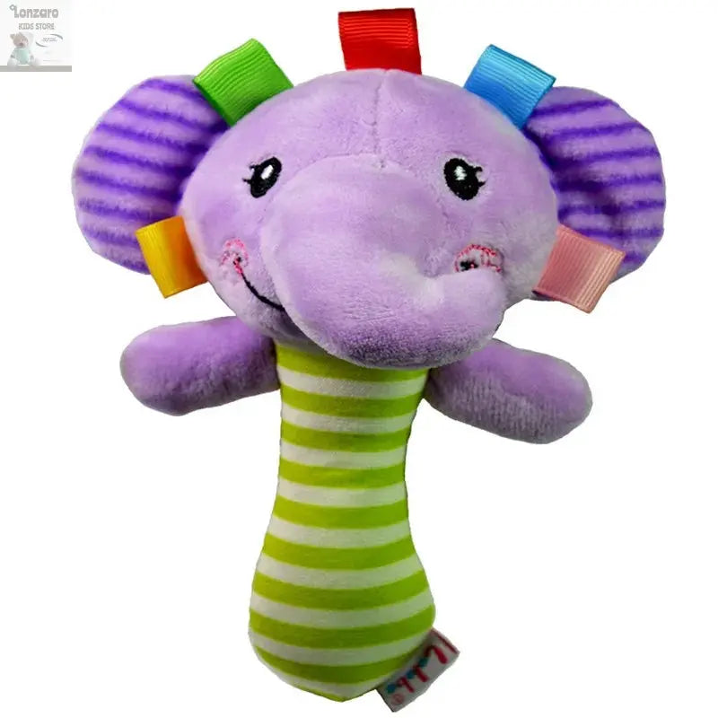 Pluche Dier Rammelaar voor Baby's - Educatief Speelgoed Lonzaro Kids