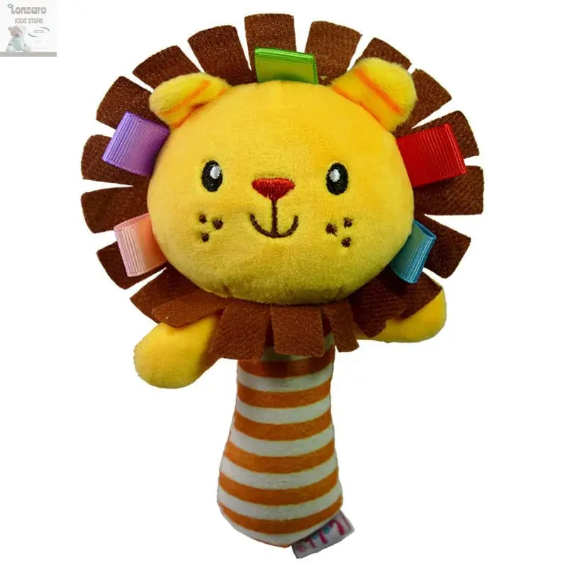 Pluche Dier Rammelaar voor Baby's - Educatief Speelgoed Lonzaro Kids