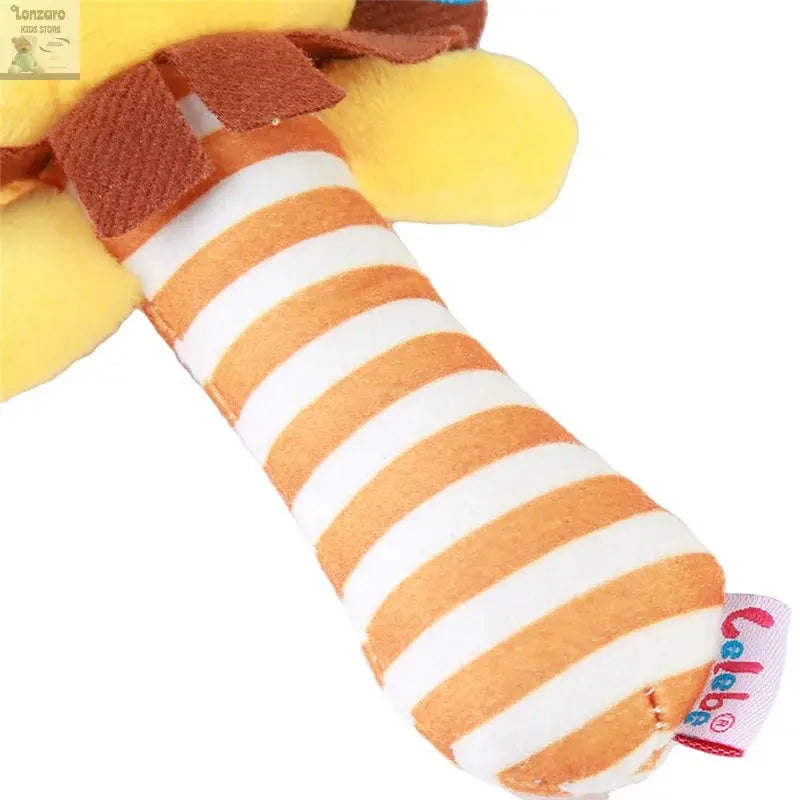 Pluche Dier Rammelaar voor Baby's - Educatief Speelgoed Lonzaro Kids