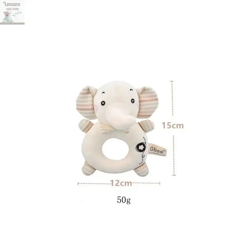 Pluche Dier Rammelaar voor Baby's - Educatief Speelgoed Lonzaro Kids