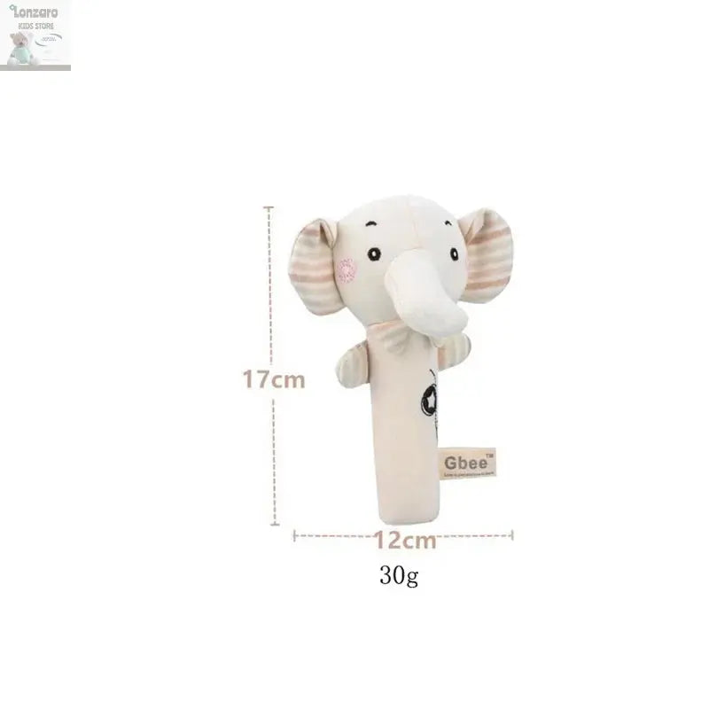 Pluche Dier Rammelaar voor Baby's - Educatief Speelgoed Lonzaro Kids