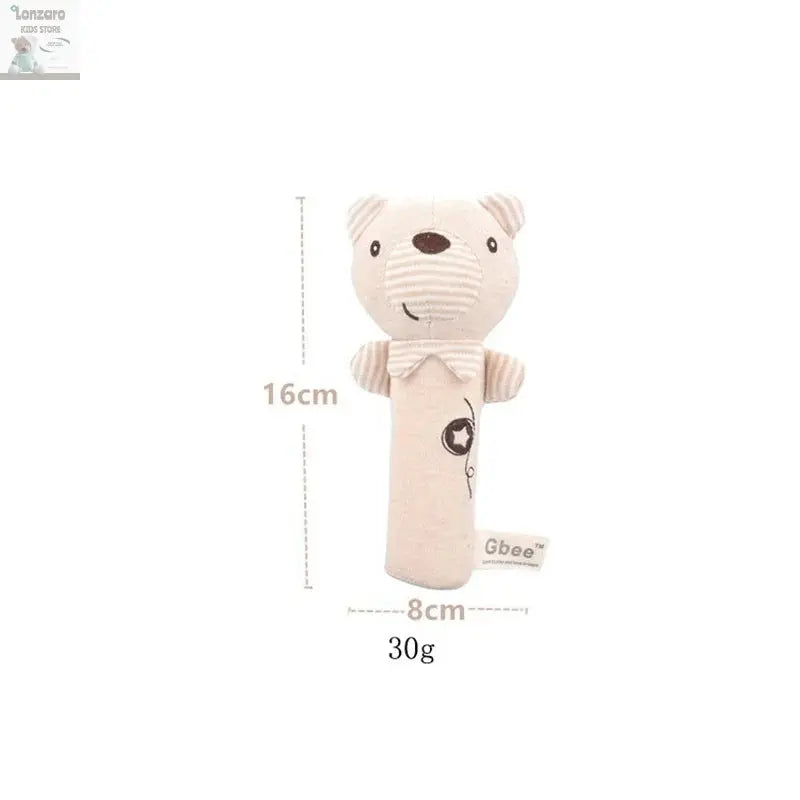 Pluche Dier Rammelaar voor Baby's - Educatief Speelgoed Lonzaro Kids