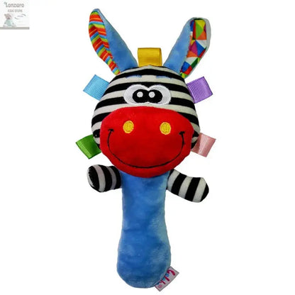 Pluche Dier Rammelaar voor Baby's - Educatief Speelgoed Lonzaro Kids