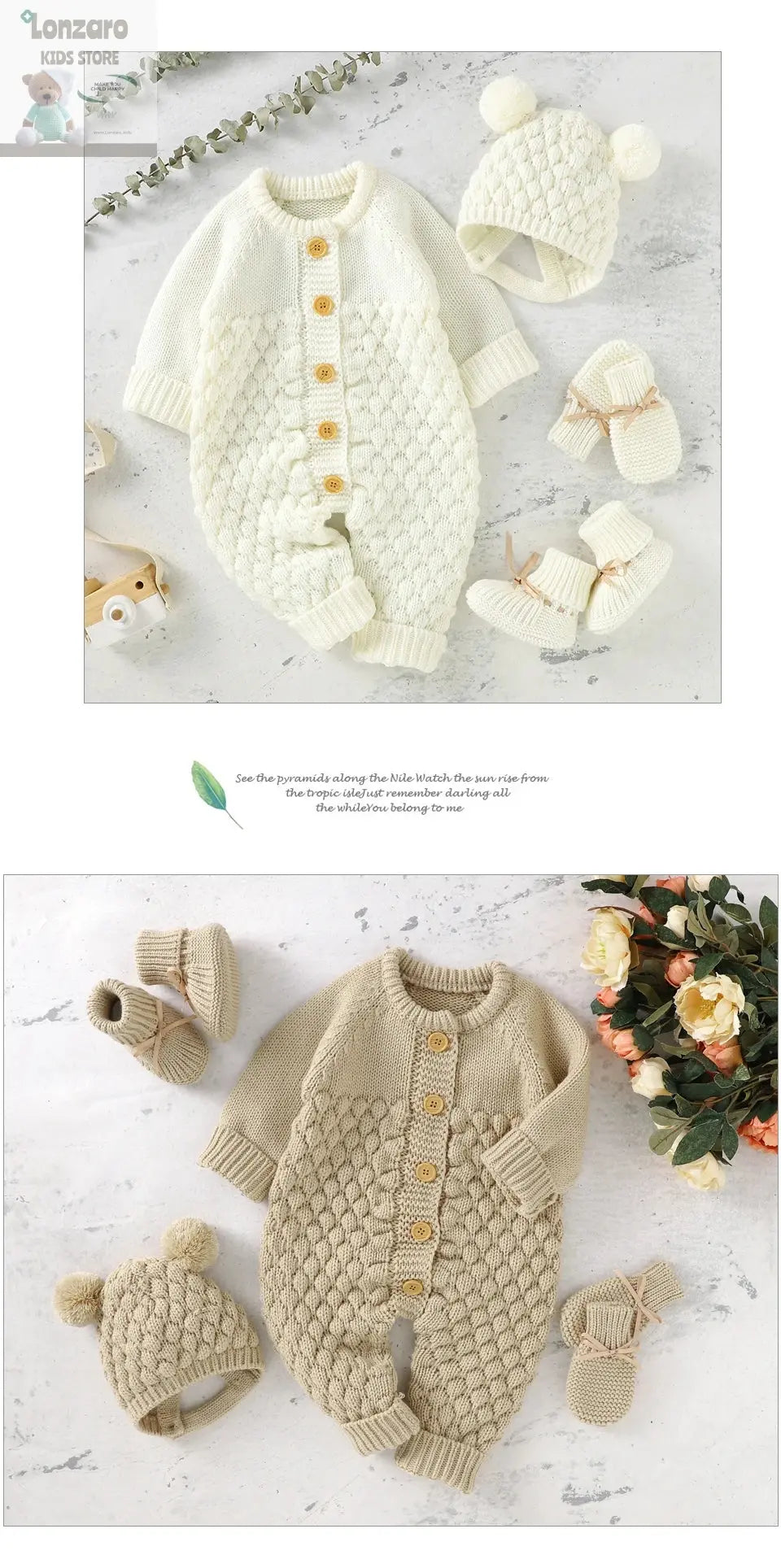 Rompers voor Baby’s Herfst & Winter - Lonzaro Kids