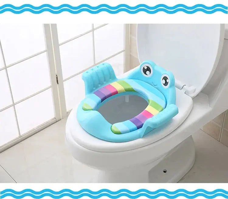Baby Child Potty Toilet Trainer Seat Step Stool Ladder Adjustable Training Chair comfortable cartoon cute toilet seat for childr Lonzaro Kids