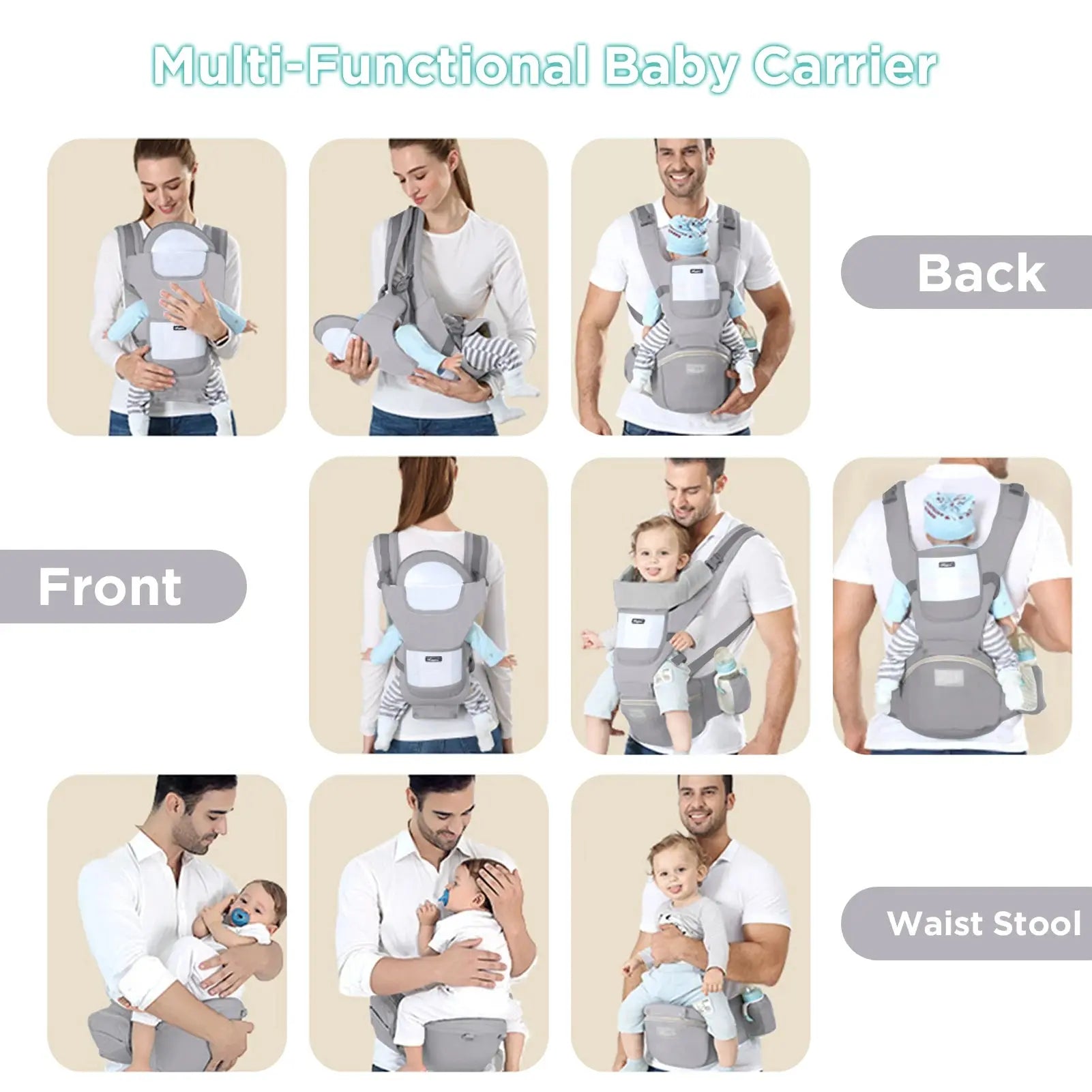 Multifunctionele Baby draagzak - Lonzaro Kids