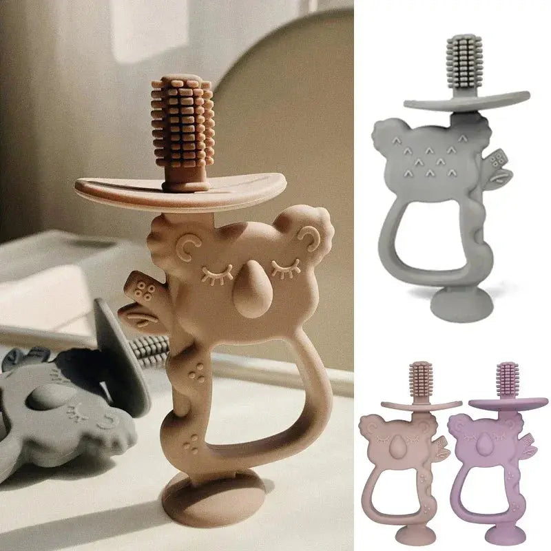 Koala Silicone Tandenborstel - Veilige Kauw speelgoed - Lonzaro Kids