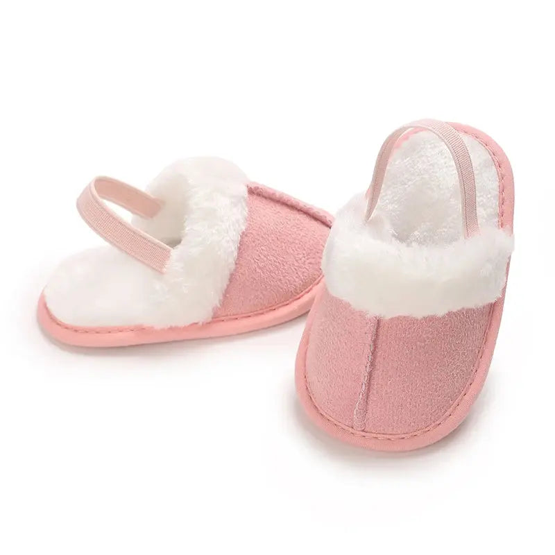 Spring and Winter Baby Shoes Cute Indoor Baby Fluffy Slippers Baby Toddler Boys and Girls Shoes Sandals First Step Walker 0-18M Lonzaro Kids