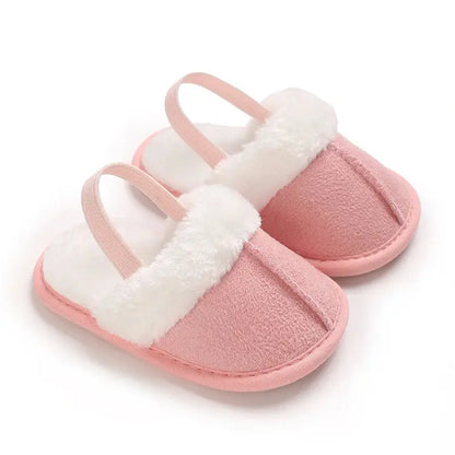 Spring and Winter Baby Shoes Cute Indoor Baby Fluffy Slippers Baby Toddler Boys and Girls Shoes Sandals First Step Walker 0-18M Lonzaro Kids