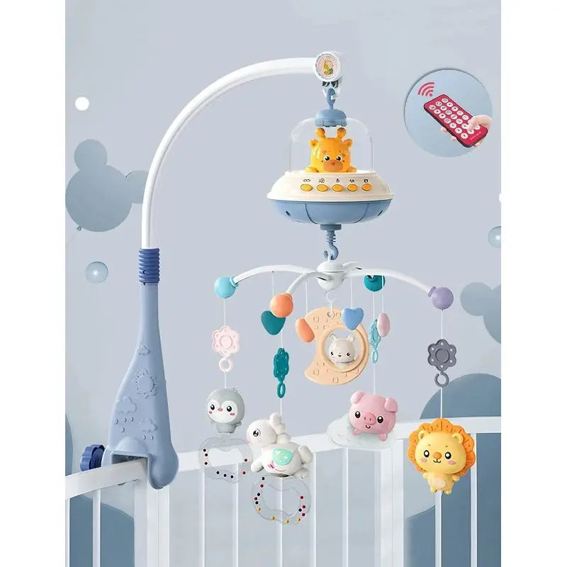 Musical Baby Crib Mobile with Lights Music Projection for Infants Remote Control Crib Toys for Newborn Baby Mobile for Crib Toys Lonzaro Kids