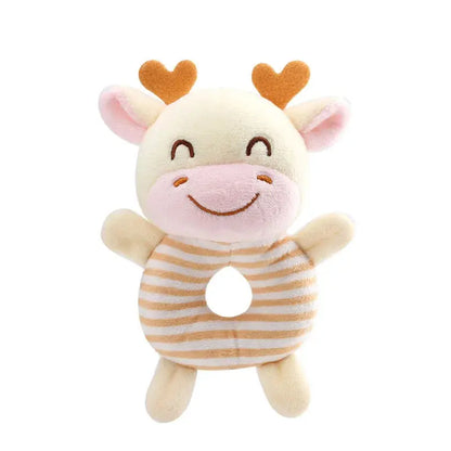 New Baby Rattle Toys Cartoon Animals Plush Infant Hand Ring Bed Toys for Newborn 0-24 Months Toddler Early Educational Toy Lonzaro Kids