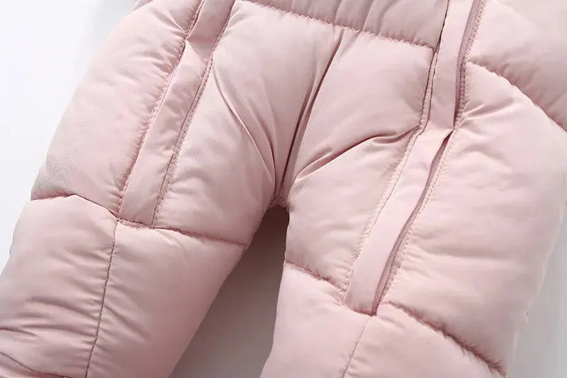 Winter Baby Jumpsuit Thick Warm Infant Hooded Inside Fleece Rompers Newborn Boy Girl Overalls Outerwear Kids Snowsuit Lonzaro Kids