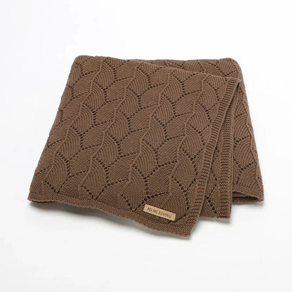 Anti-pilling Hollowed Newborn Baby Boys & Girls Late Spring To Autumn Blankets Breathable Knitted Cotton Infant Swaddle Wraps Lonzaro Kids