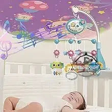 Musical Baby Crib Mobile with Lights Music Projection for Infants Remote Control Crib Toys for Newborn Baby Mobile for Crib Toys Lonzaro Kids