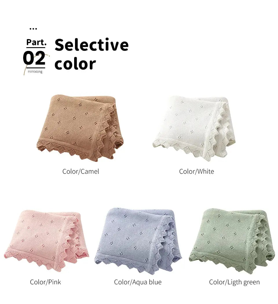 Baby Blankets Knit Newborn Girls Boys Stroller Bedding Quilts Covers 90*70cm Fashion Solid Plaid Super Soft Infant Swaddle Wrap Lonzaro Kids
